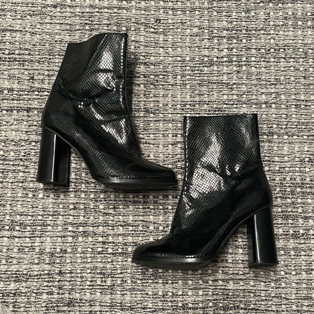 Mango Faux Snakeskin Boot 37